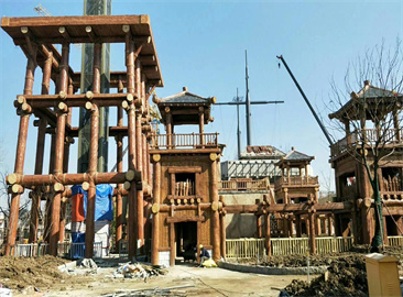 仿木施工搭建